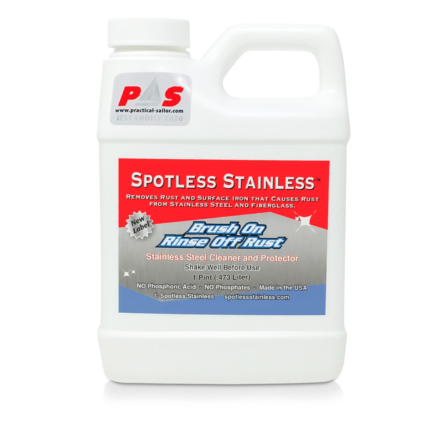 Spotless Stainless Marine Rust Remover and Protectant - 16 Ounce (Pint ...