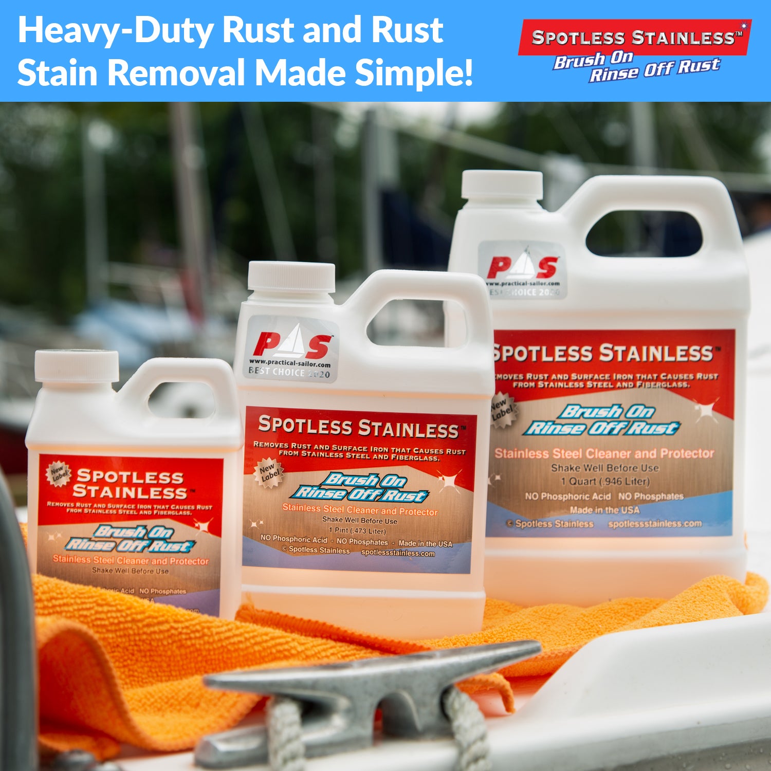 Ss Rust Cleaner Spotless Stainless Rust Remover and Protectant – SpotlessStainless