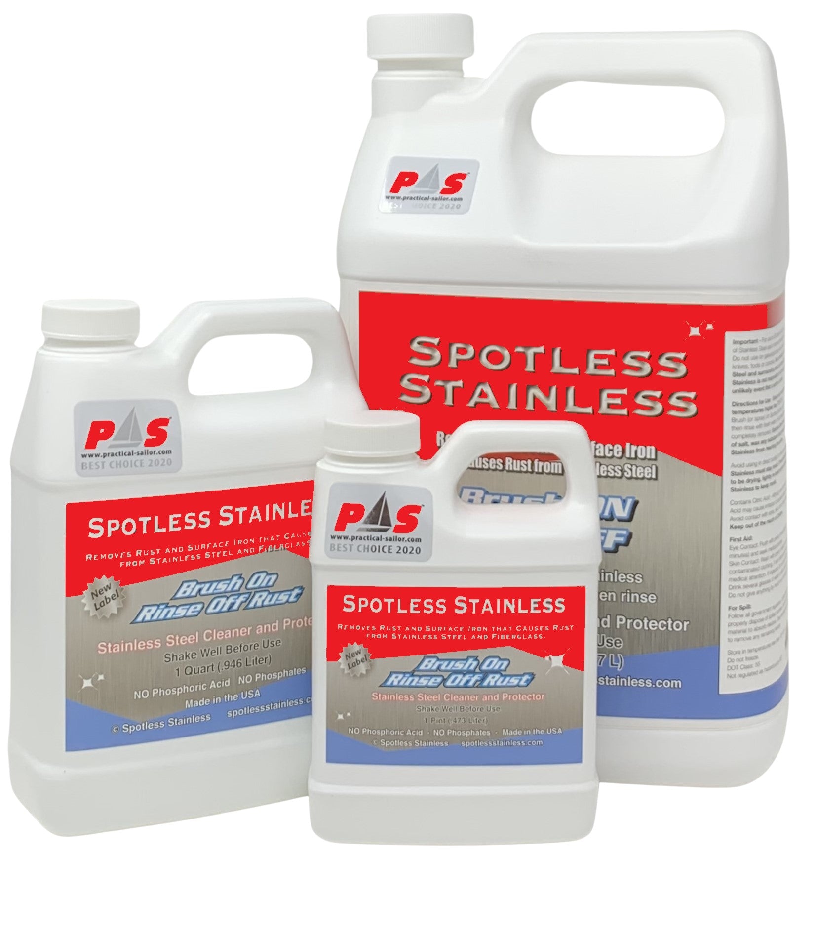 Spotless Stainless Rust Remover and Protectant - 1 Gallon –  SpotlessStainless